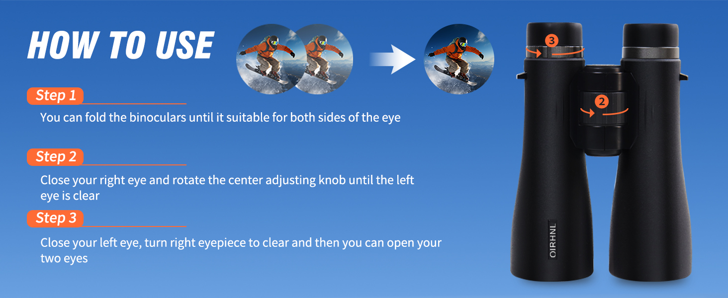 how to use OIRHNL binocular