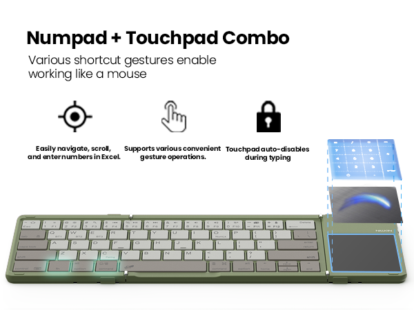 Numeric Keypad & Touchpad Combo
