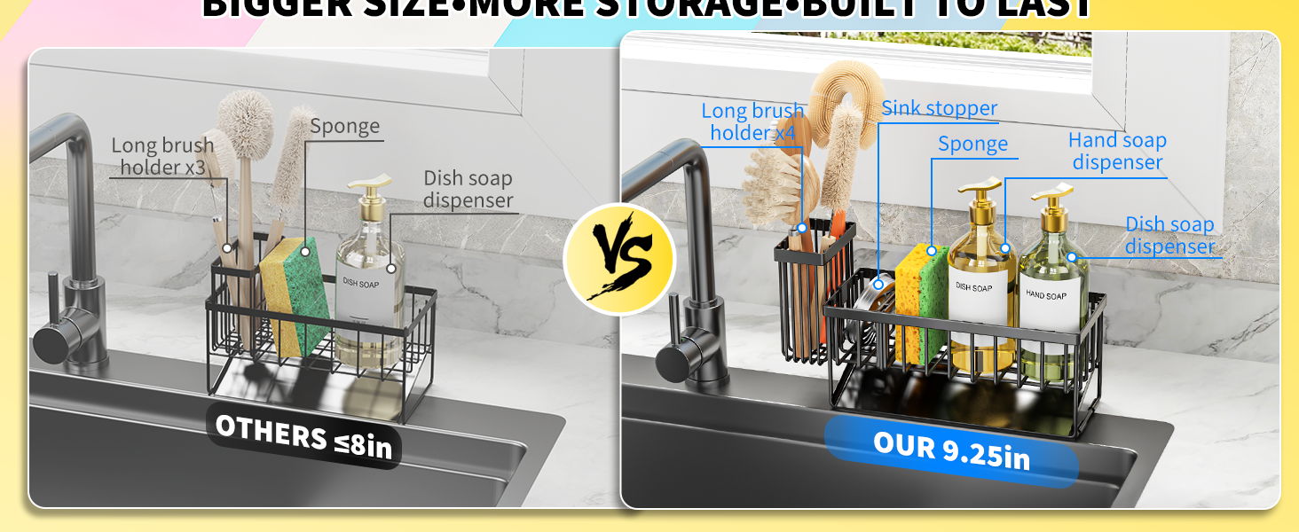 sink organizer rack for kitchen