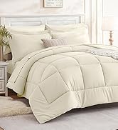 FreshCulture Twin XL Comforter Set, 5 Pieces Bed in a Bag for All Season, Twin XL Size Bedding Se...