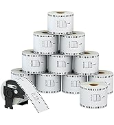 Anylabel Compatible 2-3/7" X 100' Continuous Length Paper Tape Labels Replacement for DK-2205 Com...