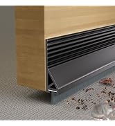 39” Under Door Draft Stopper for Bottom of Door with Brush,Door Sweeps for Exterior & Interior Do...