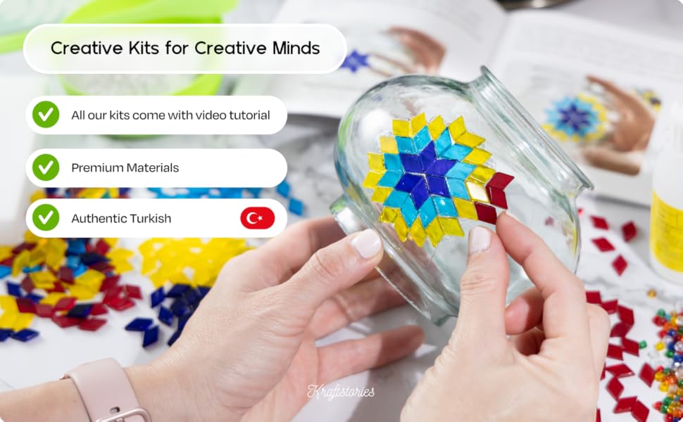 Turkish mosaic lamp making kit