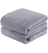 JML Luxury Hotel & SPA Bath Towels (2 Pack, 30"x60") - 350GSM High Density Fleece Towel Sets - Su...