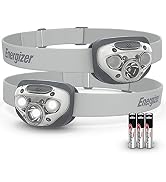 Energizer LED Headlamp PRO (2-Pack), IPX4 Water Resistant Headlamps, High-Performance Head Light ...