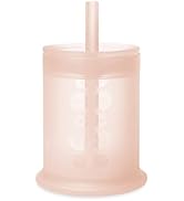 Olababy Silicone Training Cup with Straw Lid | Babies Water Drinking Cup | 6+ Mo Infant To 12-18 ...