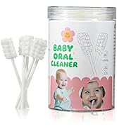 VUXHUAR Baby Tongue Cleaner 48-Count, Newborn Oral Care Gauze Swabs – Soft Disposable Mouth Wipes...