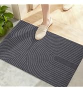 PLEASOR Front Door Mat Outside Entrance, Absorbent and Dirt Resistant Welcome Mat Indoor Outdoor,...
