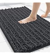 Smiry Bathroom Rugs Mat 30x20, Extra Soft Absorbent Chenille Bath Rugs, Non Slip Rubber Backing M...