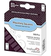 Scrapbook Adhesives by 3L Scrapbook Adhesives Mounting Squares, 500 pcs (0.24X 0.5 inch) Clear