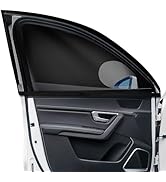 2Pcs Car Window Shades for Baby,Front Window Sun Shade for Camping,UV Protection Breathable Mesh ...