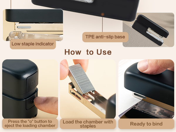 stapler with staples
