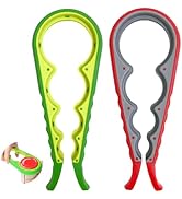 Luckyiren Jar Opener, Silicone Handle Can Opener for Bottle Beer Cap Lid Cover, Easy Twist Tool f...