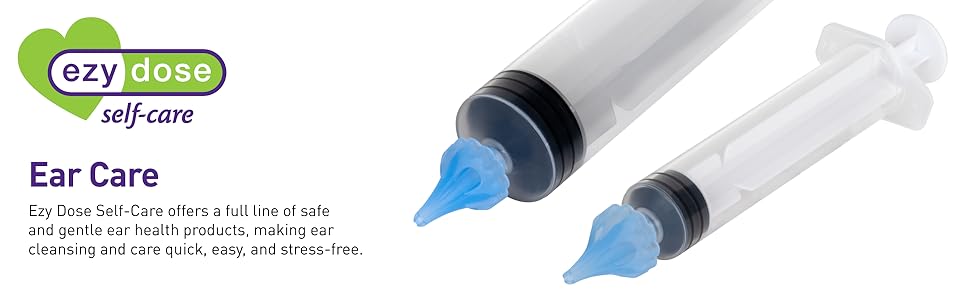 ezy dose self-care ear care syringe cleaning rinse irrigator wax removal