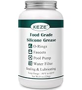 KEZE Pool Lube for O Ring Food Grade Waterproof Silicone Faucet Grease for Pool Filter Plumbing P...