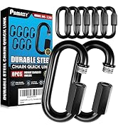 PAMAZY 8PCS 2.3” Chain Quick Links, High Strength, Anti-Rust, Heavy Duty Chain Connector, Carabin...