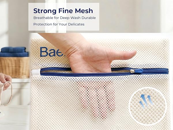 Baerely Mesh Laundry Bag-Strong fine mesh