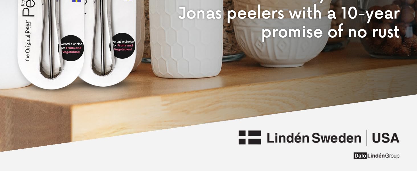 Linden Sweden Jonas Peeler Peel with Ease Save time Meal prep Easy-to-use Potato Peelers