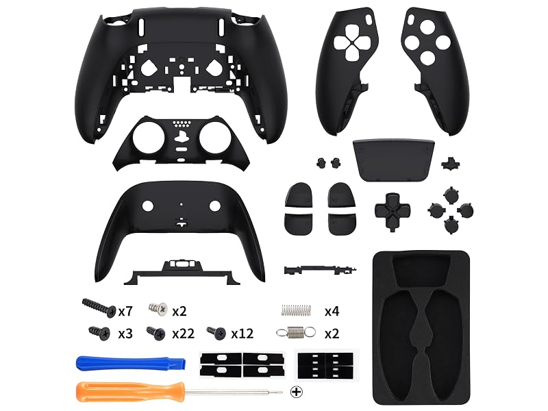 eXtremeRate Full Set Shell Buttons Touchpad Cover for PS5 Edge Controller Replacement Shell Plates