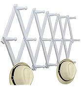 WEBI Accordion Wall Hanger,Expandable Wooden Coat Rack Wall Mounted,Accordion Hat Rack for Wall,A...