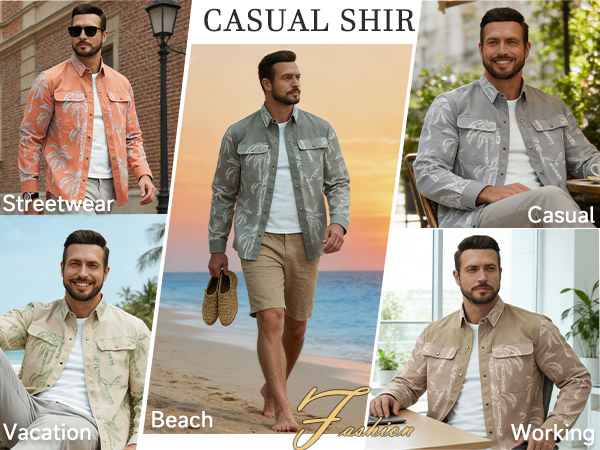 Mens Long Sleeve Button Down Shirts