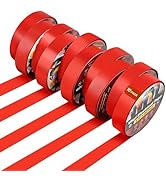 RED WOLF Red Electrical Tape 3/4 Inch x 66 Ft Industrial Grade UL/CSA Listed 7 Mil Thick Flame Re...