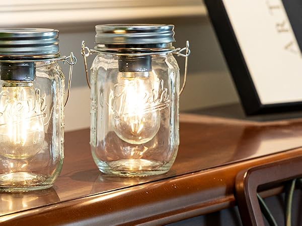 Mason Jar Lights Hanging