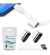 PortPlugs USB C Dust Plug, Aluminum (2-Pack) - Compatible w/iPhone 15, Samsung Galaxy S24-S20, Ul...