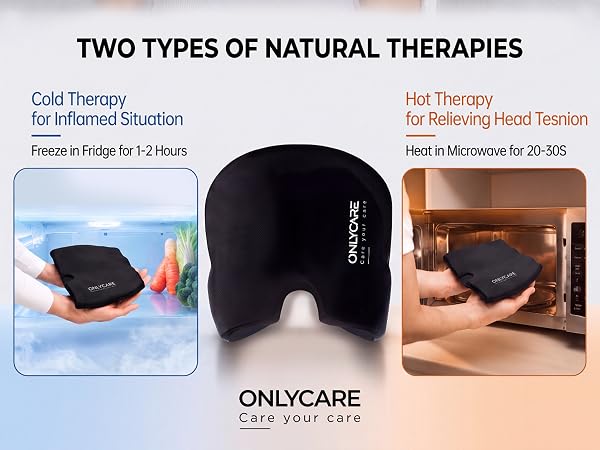 Migraine Relief Cap, Upgraded Headache Relief Cap with Odorless Reusable Gel