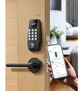 DESLOC C100 Plus Smart Lock with 2 Lever Handles, Built-in WiFi | Keyless Entry Door Lock with Vi...