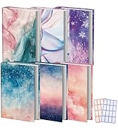 Anseal 6 Packs Neon Pattern Stretchable Book Sleeve Cover for Paperbacks Hardcovers Textbooks up ...
