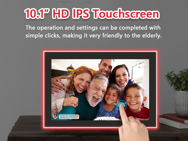 FRAMEO 10.1 Inch Smart WiFi Digital Photo Frame Digital Picture Frame