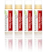 Kosmatology Organic Peppermint Eucalyptus Lip Balm - Minty Madness 4 Pack | Beeswax Free | Vegan ...