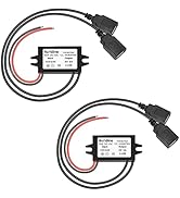 2-Pack DC 12V 24V to 5V Dual USB Female DC Converter Buck Charging Module Step Down Power Adapter