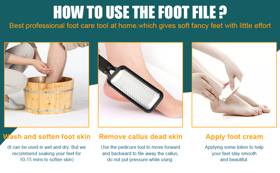 Callus Remover for Dry and Wet Feet, Exfoliates, Removes Hard Skin, Surgical Grade Stainless Steel