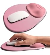 Basibutok Palm-Rest and Wrist-Hugging Mouse Pad Wrist Rest, Ergonomic Wrist Support with Curve Fi...