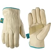 Wells Lamont Women's Water-Resistant Leather Work Gloves | Puncture Resistant, Reinforced, HydraH...