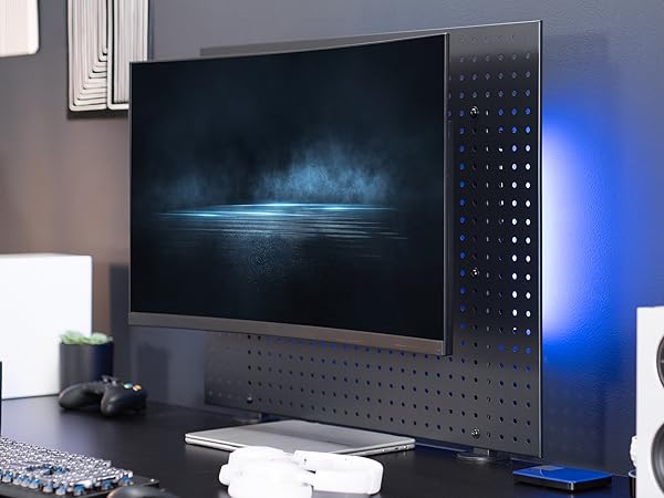 Single Monitor Pegboard Panel Mount