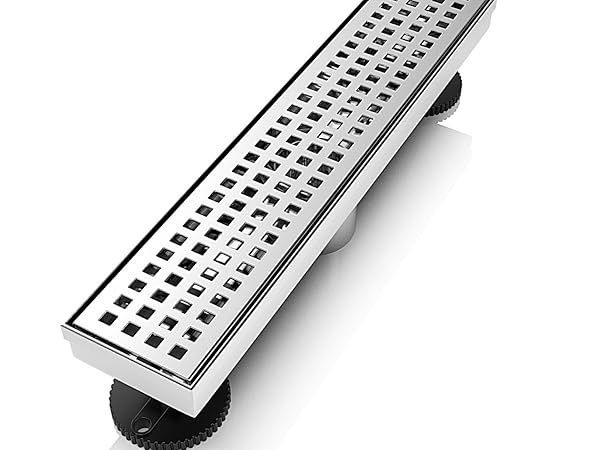 brushed shower drain