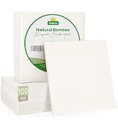 FEHHTO White Disposable Napkins - 100 Count Paper Napkins - 13"x13", 2-Ply Dinner Napkins - Soft,...