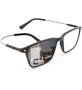 YIMI Photochromic Blue Light Blocking Glasses Titanium Anti Eyestrain Computer Gaming Blue Light ...