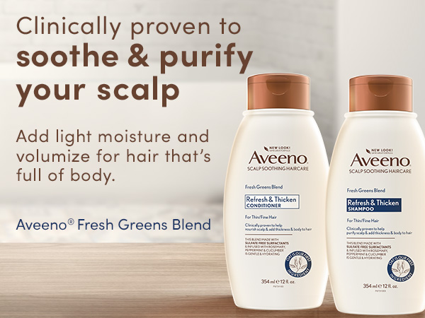 sooth & purify scalp add light moisture and volume for hair that's full of body