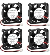 AmRunJe 40mm x 10mm Brushless Cooling Fan DC 12V 2pin 6500RPM High Speed Fan for 3D Printer Compu...