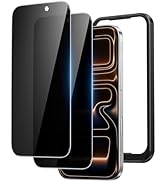 NIMASO for iPhone 17 Pro Max Screen Protector Privacy 6.9-Inch, 2 Pack 9H Hardness Anti-Spy Tempe...