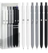 UIXJODO 6 Pcs Gel Pens 0.5mm Quick Dry Black Ink Pens Fine Point Smooth Writing Pens, Cute Office...