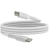 Belkin BoostCharge Braided USB-C to USB-C Cable (1M/3.3ft) for iPhone 16, iPhone 16 Pro, iPhone 1...