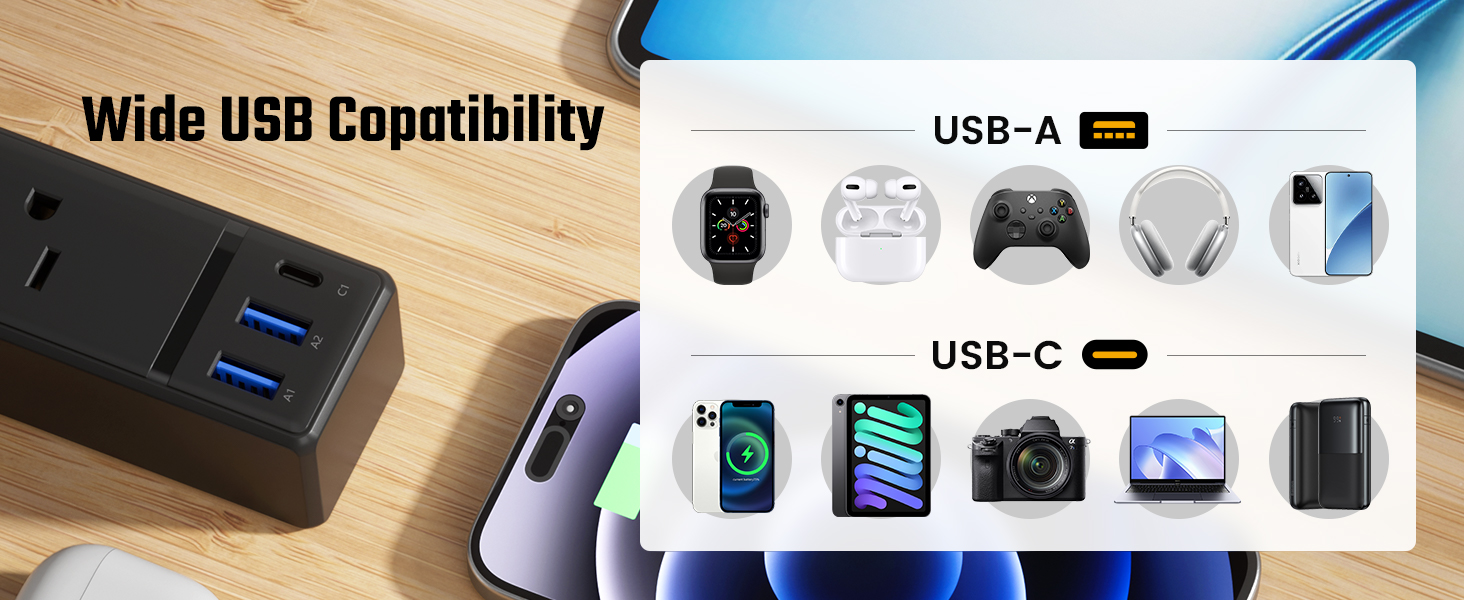 3 USB Charging Station