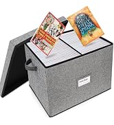 Lukeline Comic Book Storage, Large Comic Book Case with Adjustable Dividers Holds 300 Comics,Coll...