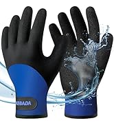 Kebada T2 Waterproof Winter Work Gloves for Men and Women - Thermal Insulated Freezer Gloves for ...