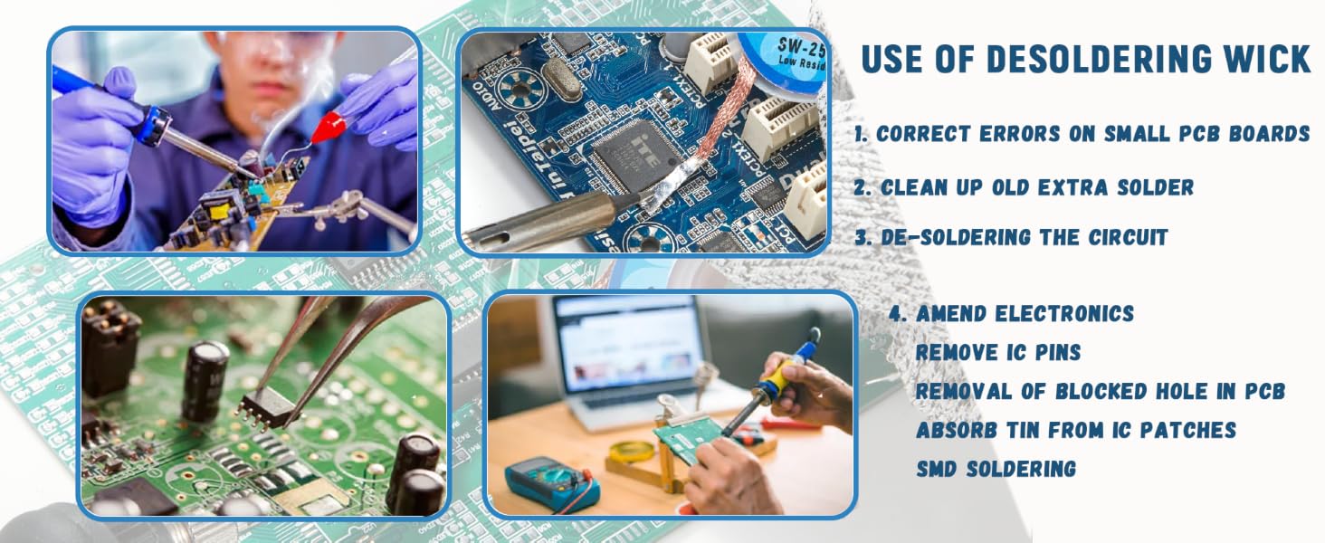 use of desoldering wick